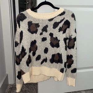 Animal Print Sweater